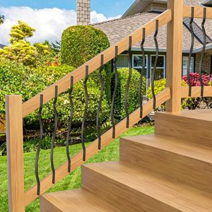 Balaustres <span class=keywords><strong>de</strong></span> cubierta <span class=keywords><strong>de</strong></span> hierro <span class=keywords><strong>de</strong></span> alta resistencia Balaustres <span class=keywords><strong>de</strong></span> <span class=keywords><strong>arco</strong></span> ondulado Husillos <span class=keywords><strong>de</strong></span> cubierta <span class=keywords><strong>de</strong></span> metal Balaustres negros elegantes para porche <span class=keywords><strong>de</strong></span> cubierta <span class=keywords><strong>de</strong></span> escalera al aire libre - Product Image 5