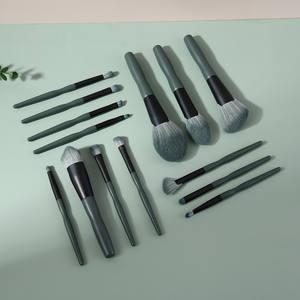 Juego <span class=keywords><strong>de</strong></span> 14 Brochas <span class=keywords><strong>de</strong></span> Maquillaje <span class=keywords><strong>de</strong></span> Pelo Sintético con Mango <span class=keywords><strong>de</strong></span> Madera Verde, con Brochas para Base y <span class=keywords><strong>Sombra</strong></span> <span class=keywords><strong>de</strong></span> Ojos, Herramientas <span class=keywords><strong>de</strong></span> Belleza al por Mayor - Product Image 3