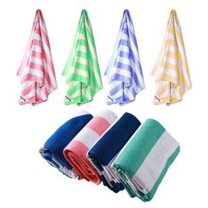 Absorberend Op Maat Gemaakte Logo Gedrukt Snel Droog Zandvrij Op Maat Gemaakte Wafel Geweven Handdoek Groothandel Microvezel Strandhanddoeken Afdruk - Product Image 1