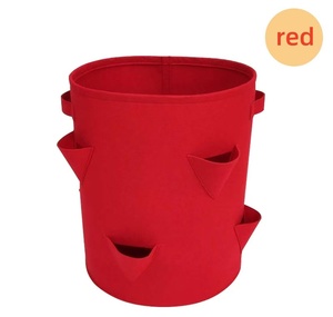 <span class=keywords><strong>Sac</strong></span> de culture <span class=keywords><strong>en</strong></span> fibre végétale biodégradable pour fraises, résistant et écologique, avec 8 poches et une capacité de 5 à 7 à 10 gallons - Product Image 4