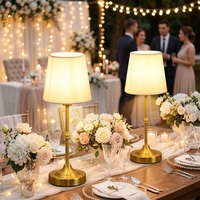 Décorations de mariage, lampe de chevet en métal de style français personnalisée, lampe de nuit vintage créative, LED, décoration de chambre à coucher, vente en gros