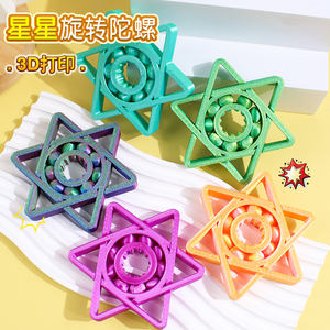 Juguete Antiestrés de Alta Gama, Spinner de Mano con Diseño Poligonal Impreso en 3D, Juguete Sensorial para Aliviar el Estrés - Product Image 5