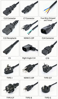 Câble d'alimentation AC rétractable 10A 15A 125V 14AWG 18AWG IEC320 C14 vers C13 pour PDU de rack et serveur de centre de données