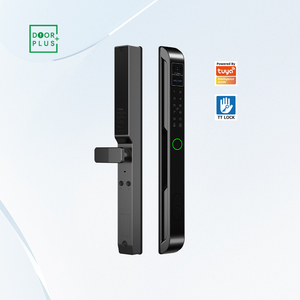 Doorplus <span class=keywords><strong>Z2</strong></span> Smart Biométrico Cerradura de huella dactilar Tuya WiFi <span class=keywords><strong>Cloud</strong></span> App Cámara de puerta de aluminio controlada para madera/acero/puertas correderas - Product Image 1