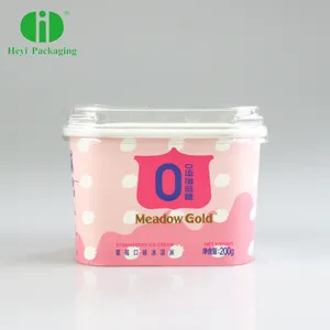 Single Wall Ice Cream Container Yogurt Paper Cups