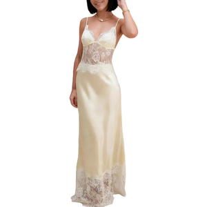 Women's Lace Maxi Dress <b>Spaghetti</b> <b>Strap</b> Open Back V-Neck Dress for Party & Evening Dresses Fashion - Product Image 4