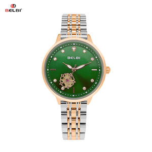 Nouvelle montre pour femme en camélia tendance - Montre à quartz élégante minimaliste de luxe, étanche, polyvalente, avec bracelet en cuir - Product Image 3