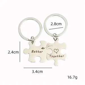 Set <span class=keywords><strong>de</strong></span> Regalos 'Mejor Juntos' para Novio o Novia, Regalos para Relaciones a Distancia, Regalos <span class=keywords><strong>de</strong></span> San Valentín, Llavero con <span class=keywords><strong>Piezas</strong></span> <span class=keywords><strong>de</strong></span> <span class=keywords><strong>Rompecabezas</strong></span> para Parejas - Product Image 4