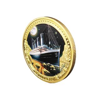 เหรียญไทเทเนียมสำหรับเป็นของขวัญสุดเพอร์เฟกต์งานหัตถกรรมโลหะชุบทอง - Product Image 4