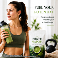 Bubuk Superfood Hijau Power Matcha Maca Moringa Wheatgrass untuk Energi dan Nutrisi Harian