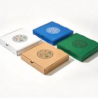 Boîtes à pizza personnalisées imprimées, boîtes à pizza en carton kraft brun ondulé, conformes aux normes alimentaires, disponibles en 7/8/9/10 pouces, boîtes à pizza jetables pour emporter