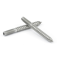 Boulon de suspension 60mm goujon fileté pour vis à bois/vis pour meubles/boulons de suspension vis à cheville m6 inserts filetés vis de réglage