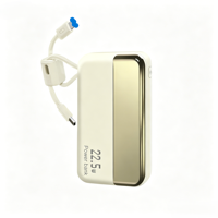 Câbles intégrés et certifiés 3C, charge rapide PD 22,5 W, 10000 mAh, batterie externe compacte