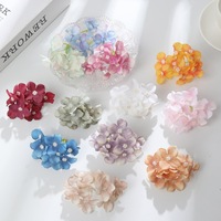 Fleurs artificielles d'hortensia pour cheveux, fournitures de bricolage, accessoires simples pour cheveux Hanfu, couronnes de fleurs, arrangements décoratifs muraux