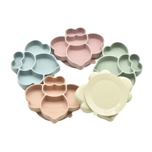 Plato de silicona con forma de abeja para bebé, plato de alimentación sin derrames, sin Bpa, plato de cena de silicona - Product Image 6