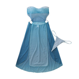 BOON Nuevo Estilo Europeo Americano Transfronterizo, Lencería Erótica Pura de Malla Transparente, Sin Tirantes, Cuello Halter, Espalda Descubierta, Ajustada al Cuerpo, Sexy - Product Image 6