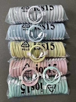 Kabel Data pengisian daya Super cepat, kabel Data nilon Tipe C ke Tipe C, warna nilon 60W untuk ponsel