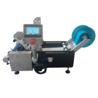 Machine d'étiquetage semi-automatique pour bouteilles rondes avec imprimante de codage de date pour bouteilles en verre, en plastique, pour vin, boissons, cosmétiques, pots et canettes