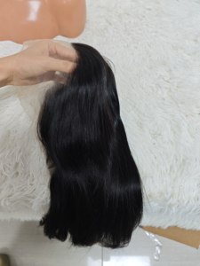 Letsfly Promotion 38$ Perruques Bob Lisses 14 pouces 10A 250% 13x4 Lace Frontal 100% Cheveux Humains Brésiliens Vierges 190g Vente en Gros - Product Image 6