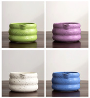 Ensemble de fouet et bol à matcha en bambou japonais de couleur naturelle personnalisable, boîte à thé matcha en céramique de voyage