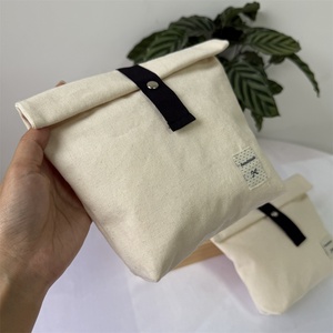 BSCI Eco-friendly Canvas Cotton <b>Envelope</b> Purse Dust Bag for <b>Gift</b> Handbag Custom Logo Luxury Canvas Cotton Dust Pouch - Product Image 4