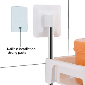 <span class=keywords><strong>Estante</strong></span> de Almacenamiento Doméstico de 3 Niveles con Pegamento Fuerte <span class=keywords><strong>para</strong></span> <span class=keywords><strong>Cocina</strong></span> o Baño - Product Image 5