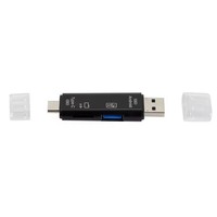 Tipo C y Micro USB y USB 3 en 1 Lector de tarjetas Universal OTG TF de alta velocidad para encabezados de extensión de computadora de teléfono Android