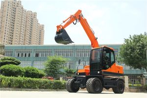 Excavadora de ruedas LICHMACH Sinomach de 5 toneladas hidráulica pequeña con motor Yanmar y componente de motor de núcleo de bomba Shimadzu - Product Image 3