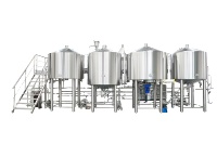Machine de fabrication de bière artisanale industrielle 500L 1000L 2000L, ensemble complet d'équipement de brasserie en acier inoxydable pour micro-brasserie et pub