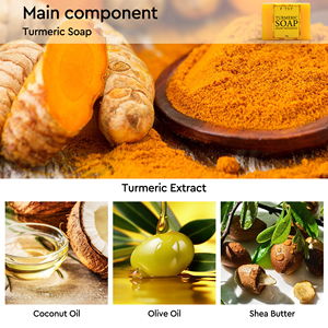 Nghệ handmade cơ thể và khuôn mặt giữ ẩm Xà phòng thanh nuôi dưỡng làm sáng da phát sáng sạch sẽ - Product Image 3