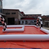 Partie extérieure de voie de voiture gonflable de PVC de qualité commerciale essentielle