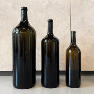 Botellas de Vino de Vidrio de Lujo Changyou, Personalizadas, de Gran Capacidad, Transparentes, Marrones, de 9L/15L, Selladas con Corcho, Estampadas en Caliente - Product Image 3