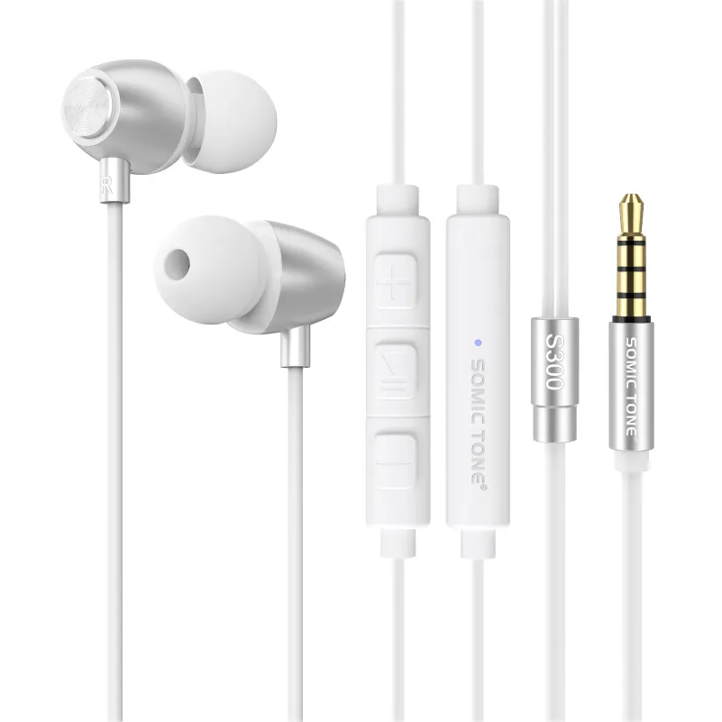 Yeni 3.5mm In-line kablolu kulaklık çok renkli düz kulaklık aksesuarları kulaklıklar Subwoofer tel kontrollü müzik kulaklık Metal