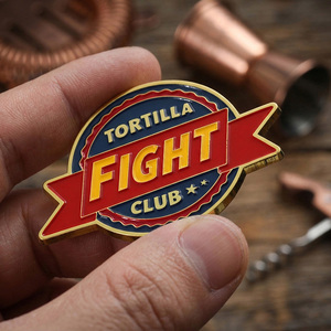 Pin Personalizado con Diseño de <span class=keywords><strong>Fight</strong></span> <span class=keywords><strong>Club</strong></span>, Esmalte de Aleación de Zinc, Pin de Solapa Metálico de Alta Calidad, Fabricante de Pins 3D, Pins Chapados en Oro para Sombreros - Product Image 4