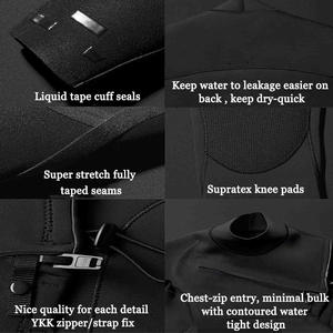 Sbart कस्टम छाती ज़िप गीला सूट सुपर खिंचाव डाइविंग सूट Mens 3MM 4MM 5MM यामामोटो Neoprene Kitesurfing wetsuit - Product Image 3