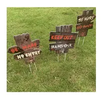 Custom Halloween Yard Signs with Stakes