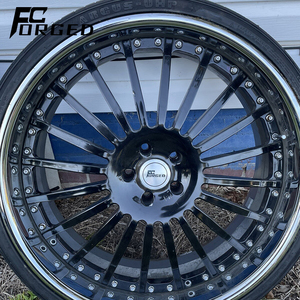 Jantes concaves profondes en alliage forgé en deux parties 5x114.3 5x112, 18 19 20 21 22 pouces, style JDM, <span class=keywords><strong>pour</strong></span> GTR 32 34 - Product Image 1