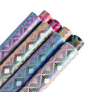 थोक डिजाइनर नकली चमड़े के ग्लिटर सोने के पैटर्न pचमड़े की पोशाक पहने जैकेट लक्जरी वॉलेट के लिए - Product Image 1