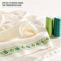 Fil à broder en coton pour machine 32S 2 plis 297 couleurs 3000 yards pour chemise, blouse, textile de maison