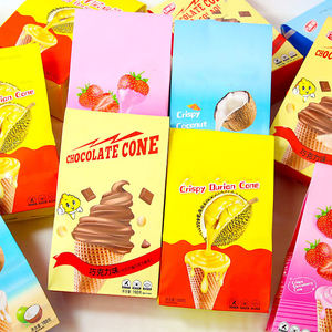 Fabricant cornet de crème glacée au chocolat halal avec biscuits personnalisé vente en gros - Product Image 5