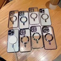 Coque de téléphone magnétique en TPU pour iPhone 18 17 Pro Max, coque de protection transparente antichoc pour iPhone 16 15 14 13 12 11 Pro Max