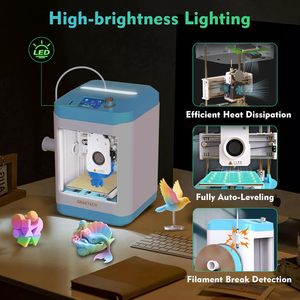 Impresoras 3D FDM de Alta Velocidad 250 mm/s con Nivelación Automática, Volumen de Impresión de 100x110x100 mm, Juguetes para Niños, Impresora 3D para Manualidades, Impresora 3D para Niños - Product Image 2