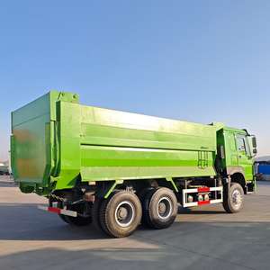 <span class=keywords><strong>Camion</strong></span> benne basculante d'occasion Sinotruk HOWO 371/375HP 6x4 pour transport en usine, carrosserie verte, plateau en U - Product Image 5