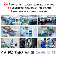 Narrow Bezel 21.5 27 32 43 Inch Monitor Full hd Resolution Capacitive Touch Screen Pc Interact All in One Panel for Industrial