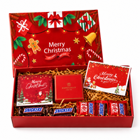 Weihnachts-Geschenkbox Luxuriöse Feiertagsverpackung mit Deckel Überraschungsbox für Süßigkeiten Schokolade Geschenkkarte