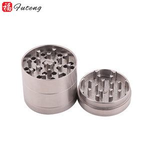Molinillo de acero inoxidable de alta calidad, 50mm, gran Metal, 4 capas, al por mayor, molinillo de hierba de acero inoxidable, Metal para tabaco - Product Image 3