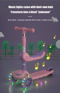 Outdoor Baby Products Sport Toys <strong>Scooter</strong> Kids Light up 3 Wheels Foldable Children Kick <strong>Scooter</strong> for <strong>Toddlers</strong> Girls Boys - Product Image 2