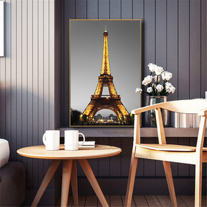 Affiche d'<span class=keywords><strong>art</strong></span> sur toile de l'architecturale de la ville de la Tour Eiffel, décoration murale, peinture à l'huile, affiches, impressions, <span class=keywords><strong>art</strong></span> mural, image - Product Image 5