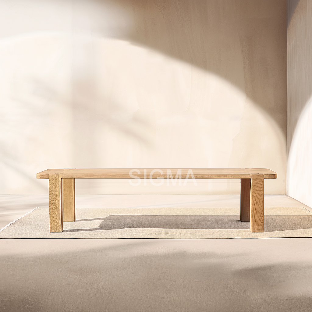 SIGMA Luxury Outdoor Furniture Waterproof Solid Wood Teak Table Outdoor Dining Tables