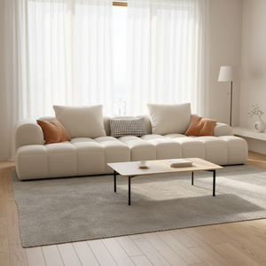 ชุดโซฟาผ้าฟลานเนลเนื้อนุ่มสไตล์สแกนดิเนเวียนรุ่นใหม่ล่าสุด เฟอร์นิเจอร์ห้องนั่งเล่น <span class=keywords><strong>โซฟา</strong></span>เข้ามุมสุดหรู - Product Image 1